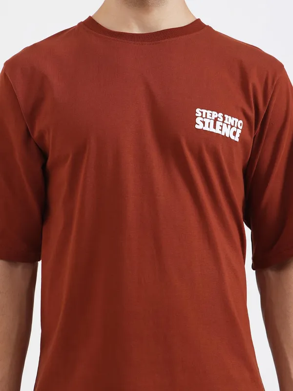 Brown_Cotton_T-Shirt_For_Men