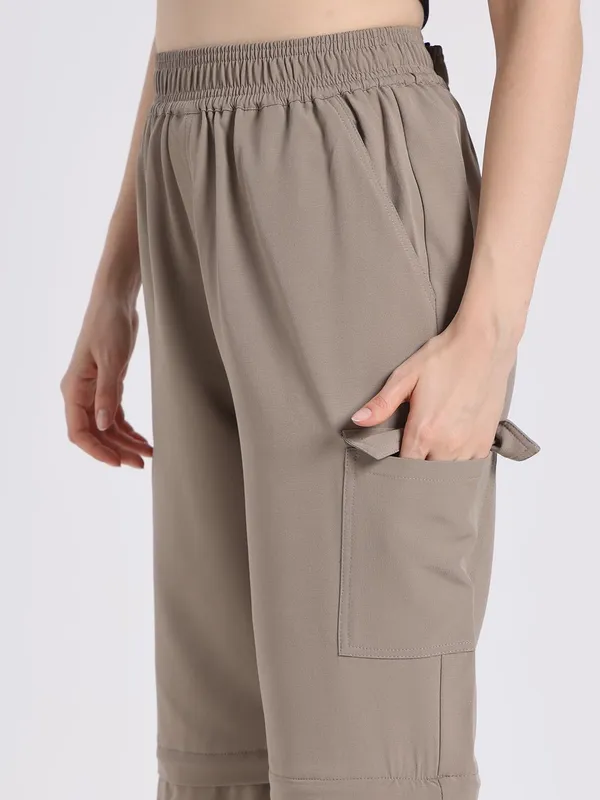 Taupe_Terry_Pants_For_Women