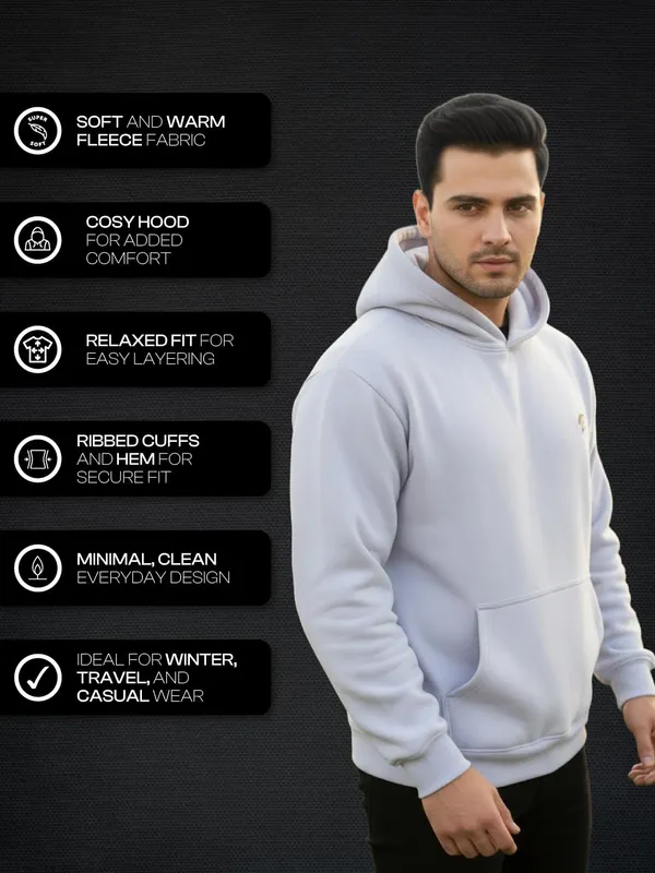 Light_Grey_Fleece_Hooded_Sweatshirt_For_Men