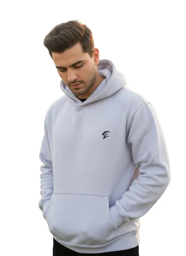 Light_Grey_Fleece_Hooded_Sweatshirt_For_Men