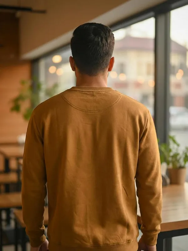 Mustard_Yellow_Cotton_Sweatshirt_For_Men