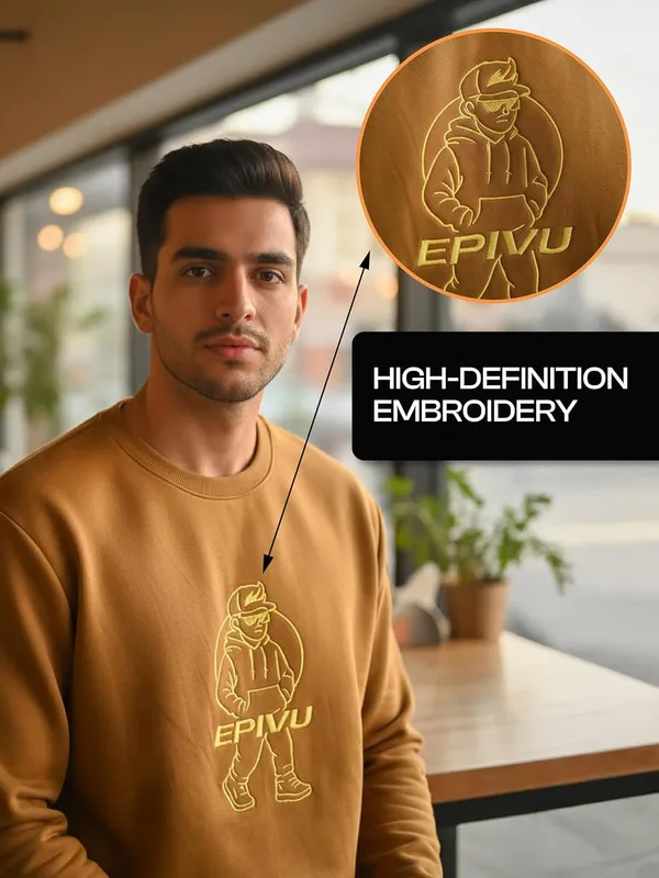 Mustard_Yellow_Cotton_Sweatshirt_For_Men
