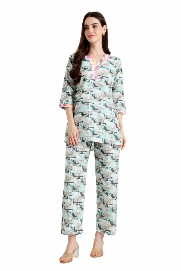 Mint_Terrain_Crepe_Fabric_Coordinated_Outfit_For_Women