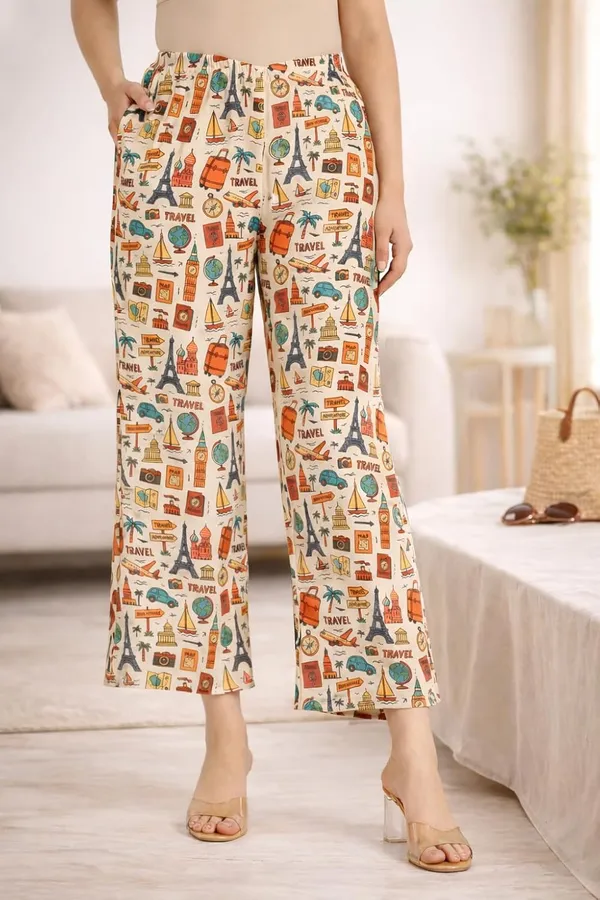 Beige_Crepe_Fabric_Coordinated_Outfit_For_Women