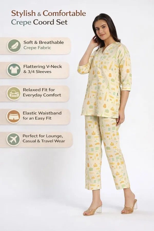 Beige_Crepe_Fabric_Coordinated_Outfit_For_Women