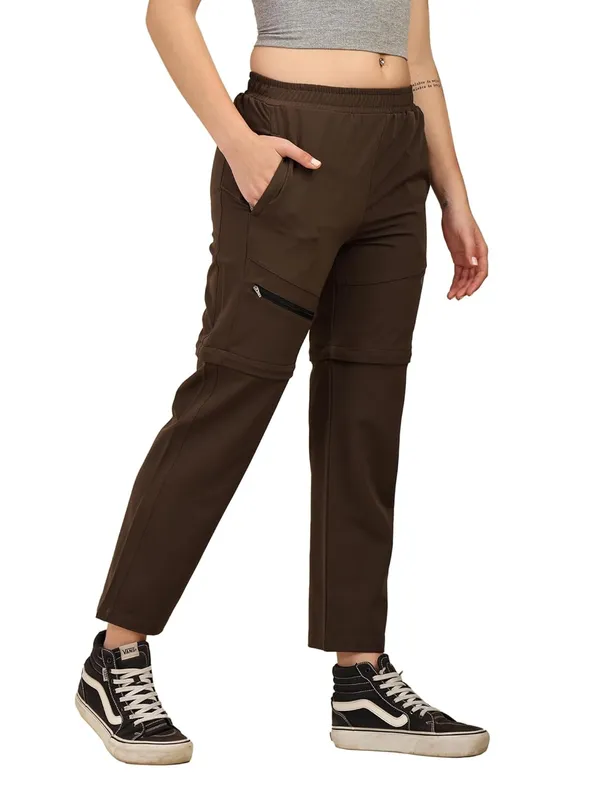 Coffee_Nylon_Blend,_Spandex,_Terry_Pants_For_Women