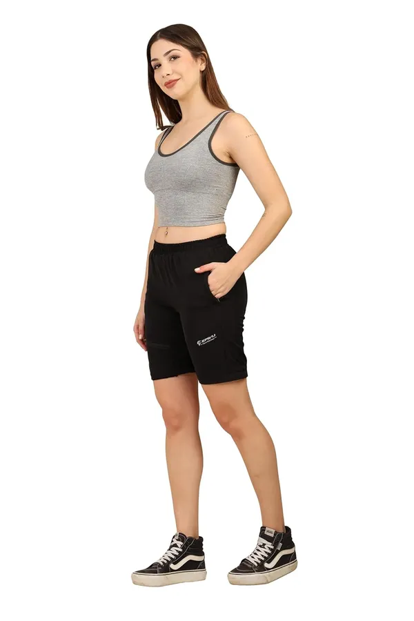 Midnight_Black_Nylon_Blend,_Spandex,_Terry_Pants_For_Women