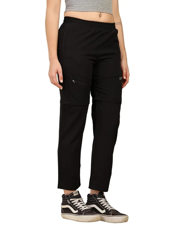 Midnight_Black_Nylon_Blend,_Spandex,_Terry_Pants_For_Women