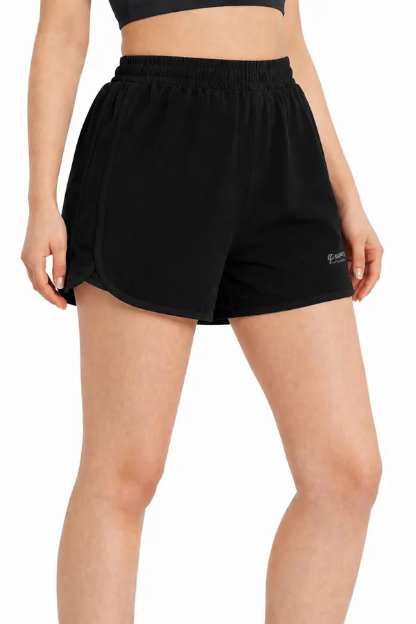 Black_Polyester_Shorts_For_Women