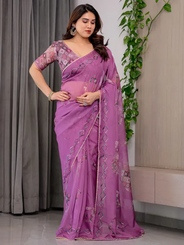 Purple_Organza_Floral_Embroidered_Saree_For_Women