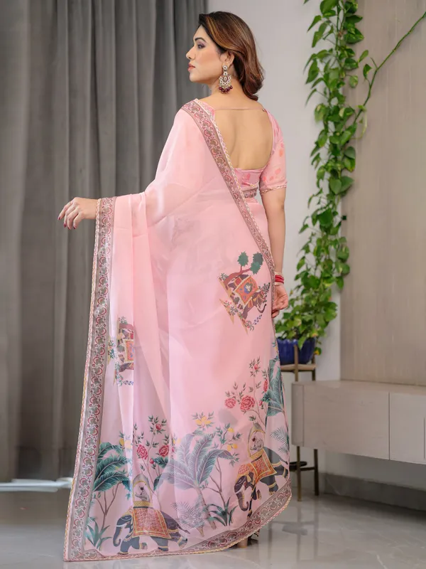 Pink_Organza_Digital_Print_Embroidered_Border_Saree_For_Women