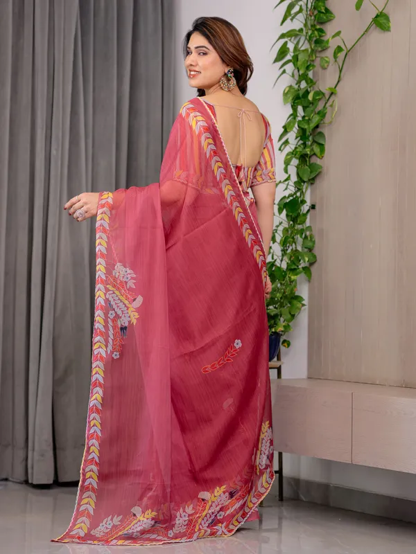 Pink_Organza_Embroidered_Border_Saree_For_Women