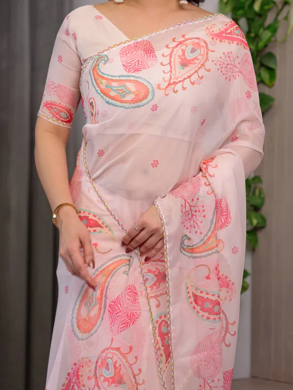 Light_Pink_Organza_Embroidered_Saree_For_Women