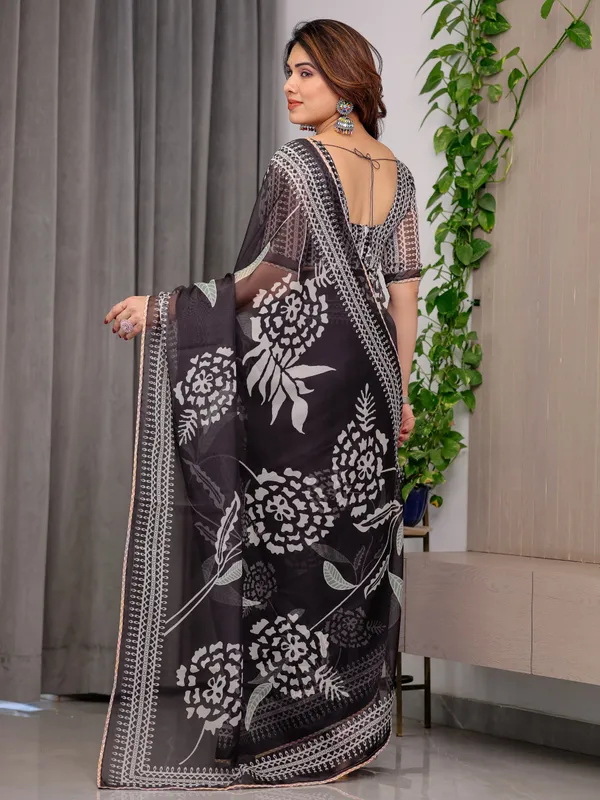 Black_Organza_Floral_Embroidered_Saree_For_Women