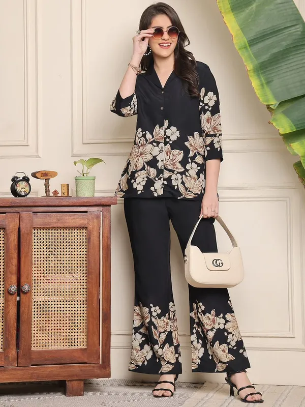 Black_Premium_Printed_Cotton_Printed_Co-Ord_Set_For_Women