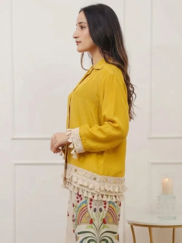 Yellow_And_White_Premium_Cotton_Slub_Co-Ord_Set_For_Women