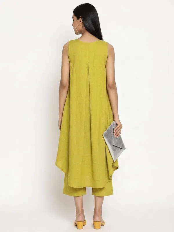Yellow_Premium_Cotton_Slub_Co-Ord_Set_For_Women