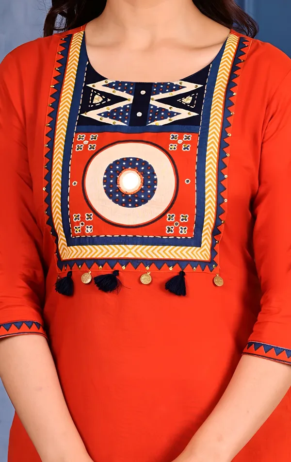 Red_Premium_Cambric_Cotton_Kurta_Set_For_Women
