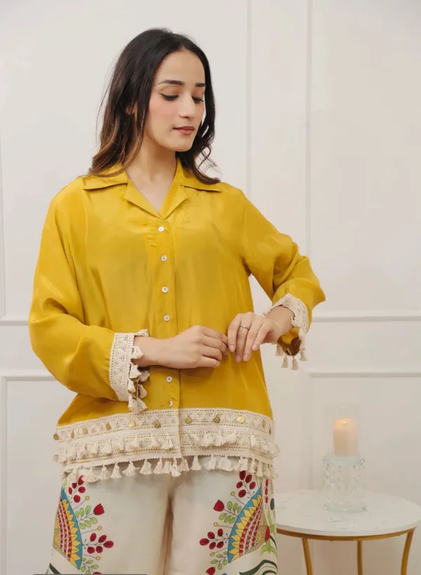Yellow_And_White_Premium_Cotton_Slub_Co-Ord_Set_For_Women