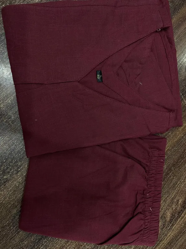 Brown_Premium_Cotton_Slub_Co-Ord_Set_For_Women