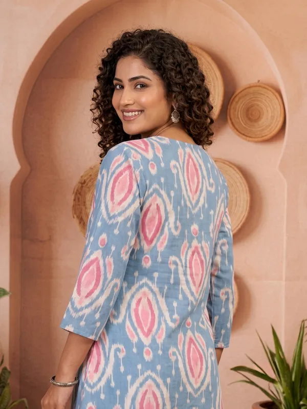 Blue_And_White_Premium_Cambric_Cotton_Co-Ord_Set_For_Women