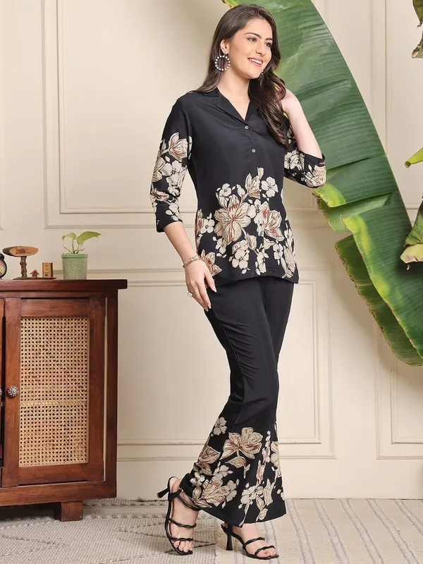 Black_Premium_Printed_Cotton_Printed_Co-Ord_Set_For_Women