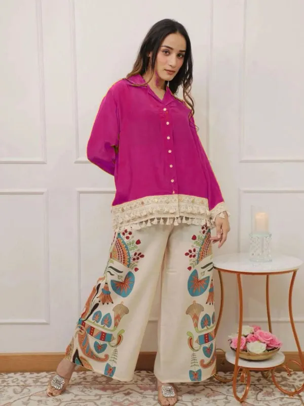 Pink_And_White_Premium_Cotton_Slub_Co-Ord_Set_For_Women