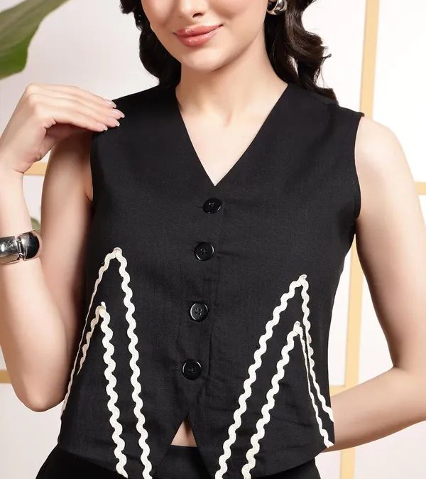 Black_Premium_Cotton_Flex_Crop_Co-Ord_Set_For_Women