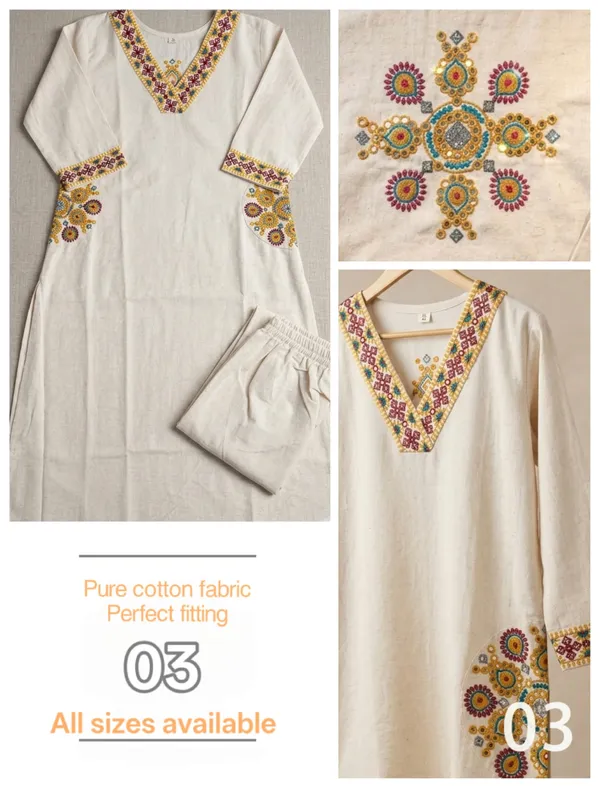 White_Premium_Cotton_Slub_Co-Ord_Set_For_Women