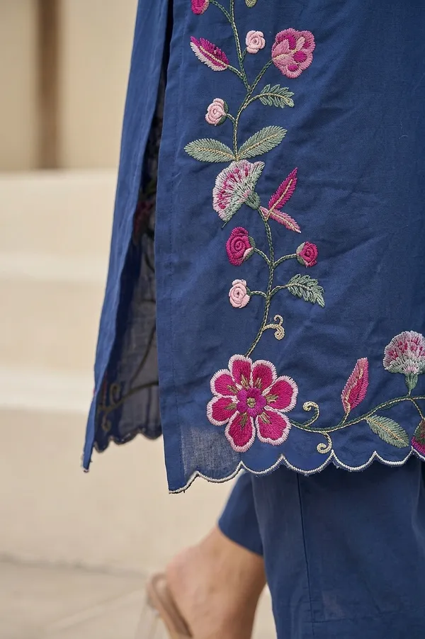 Blue_Premium_Mul_Chanderi_With_Embroidery_Kurta_Set_For_Women