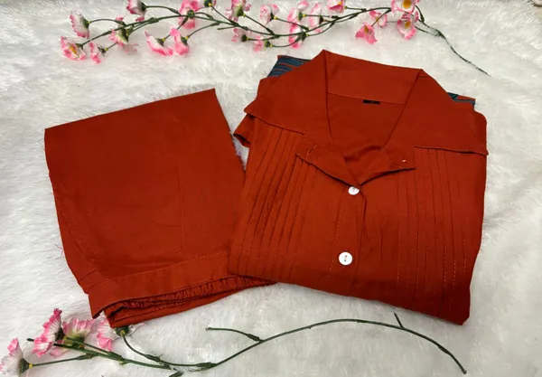 Red_Premium_Cotton_With_Embroidery_Co-Ord_Set_For_Women