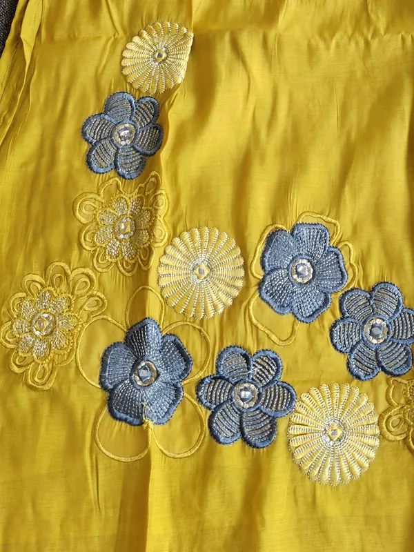Yellow_Premium_Mul_Chanderi_With_Embroidery_Kurta_Set_For_Women