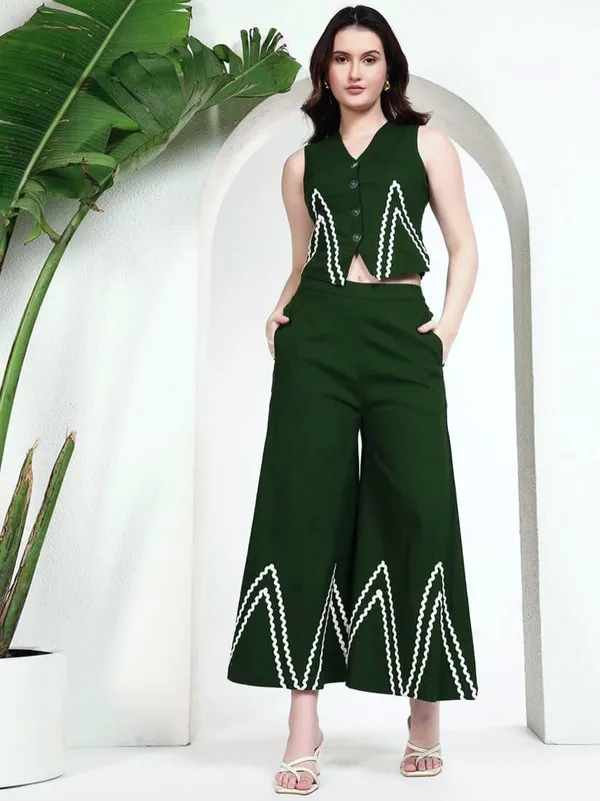 Green_Premium_Cotton_Flex_Crop_Co-Ord_Set_For_Women