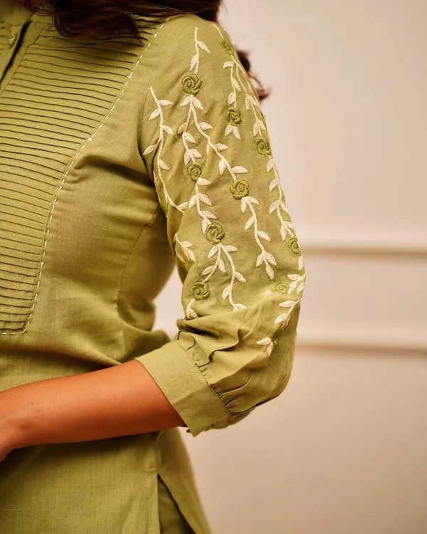 Green_Premium_Cotton_And_Polyester_Co-Ord_Set_For_Women