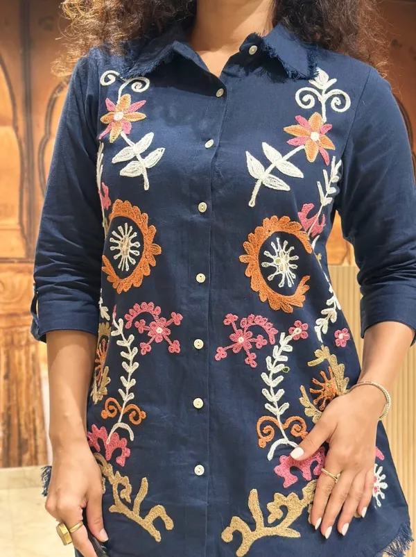 Navy_Blue_Premium_Pure_Cotton_With_Full_Embroidery_Co-Ord_Set_For_Women