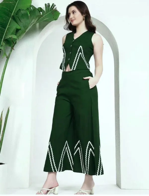 Green_Premium_Cotton_Flex_Crop_Co-Ord_Set_For_Women