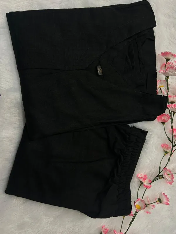 Black_Premium_Cotton_Slub_Co-Ord_Set_For_Women