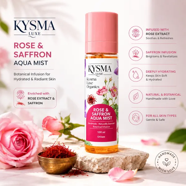 Kysma_Luxe_Organics_Handmade_Rose_&_Saffron_Aqua_Mist_for_Face_&_Body,_Hydrating_&_Refreshing_Botanical_Face_Mist_with_Real_Rose_&_Saffron_Extracts,_Handmade_Natural_Skin_Mist_for_All_Skin_Types,_Unisex,_100_ml