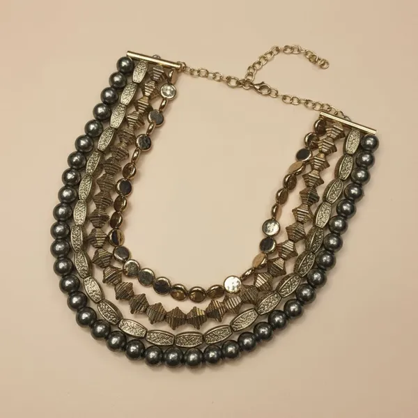 Rivah_Metallic_Golden_Multi-Row_Beaded_Midas_Choker_Necklace_Metal_Necklace