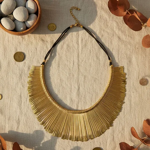 Rivah_Gold-Tone_Metal_Crest_Dori_Necklace_for_Women_|_Black_Cord_Adjustable_Dori_Necklace_()