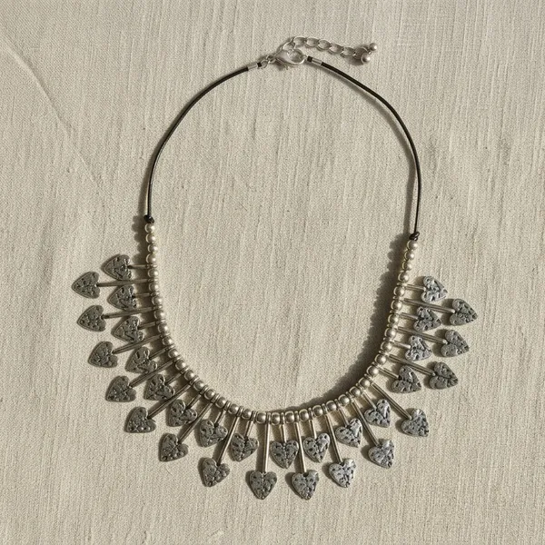 Light_Golden_Metal_Multi-Layer_Collar_Necklace_Metal_Necklace