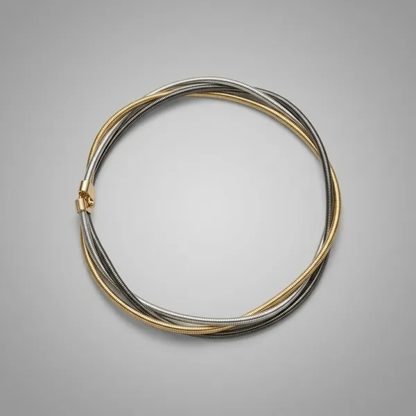 Multi-Tone_Metal_Coil_Necklace_In_Gold,_Silver,_And_Black_Metal_Necklace