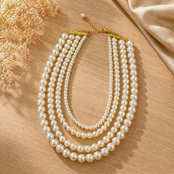 Elegant_Multi-Layer_Pearl_Necklace_With_Golden_Chain_Pearl_Alloy_Layered