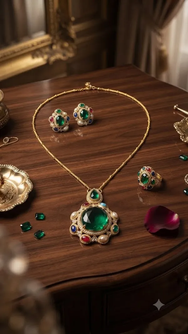 Royal_Multicoloured_Navratan-Inspired_Statement_Jewelry_Set