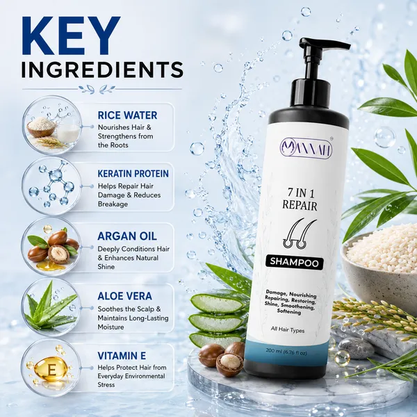 7_in_1_Repair_Shampoo_with_Biotin,_Proteins_&_Fenugreek_for_Strong,_Healthy_Hair_|_Deep_Nourishment_for_Dry_&_Damaged_Hair_|_200ml