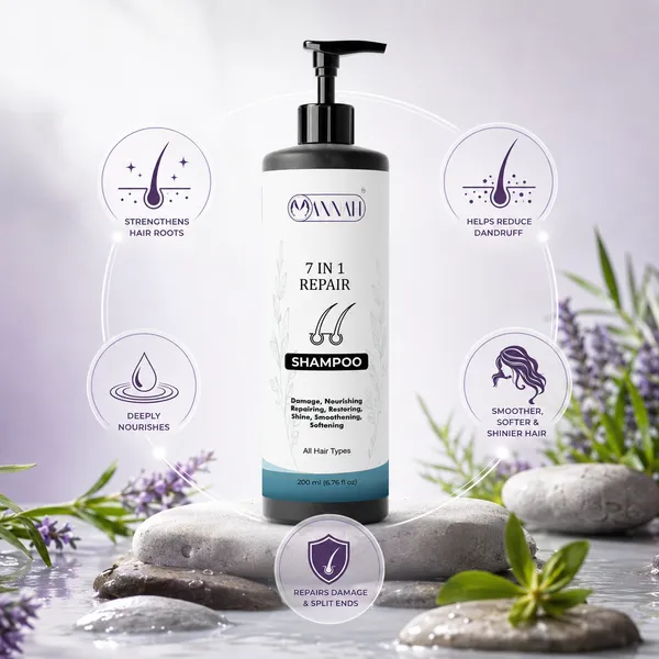 7_in_1_Repair_Shampoo_with_Biotin,_Proteins_&_Fenugreek_for_Strong,_Healthy_Hair_|_Deep_Nourishment_for_Dry_&_Damaged_Hair_|_200ml