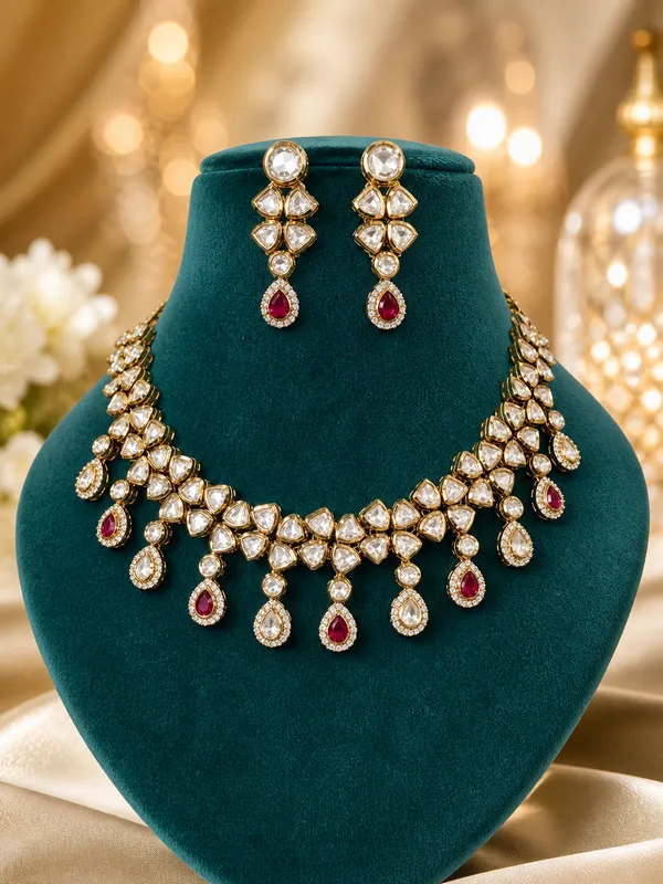Red_Kundan_Polki_Ruby_Choker_Necklace_Set_For_Women