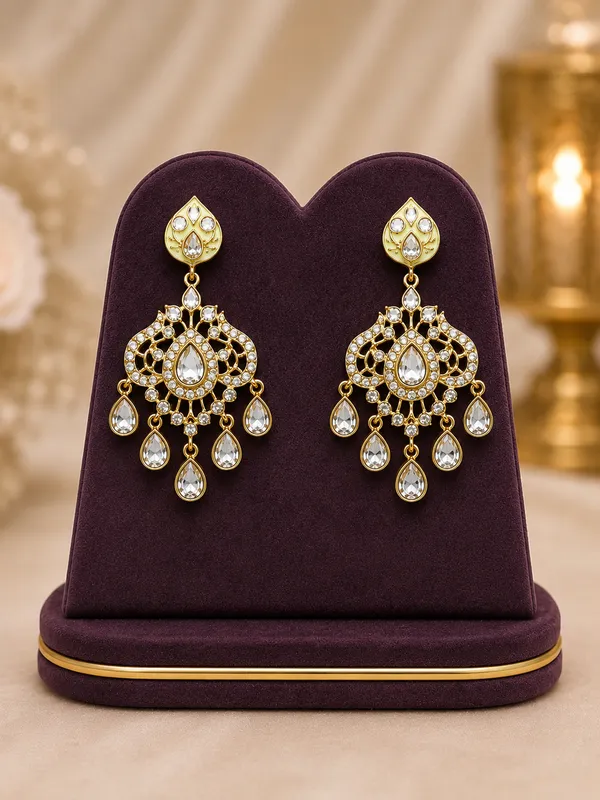 Yellow_Polki_Meenakari_Ivory_Floral_Hasli_Necklace_Set_For_Women