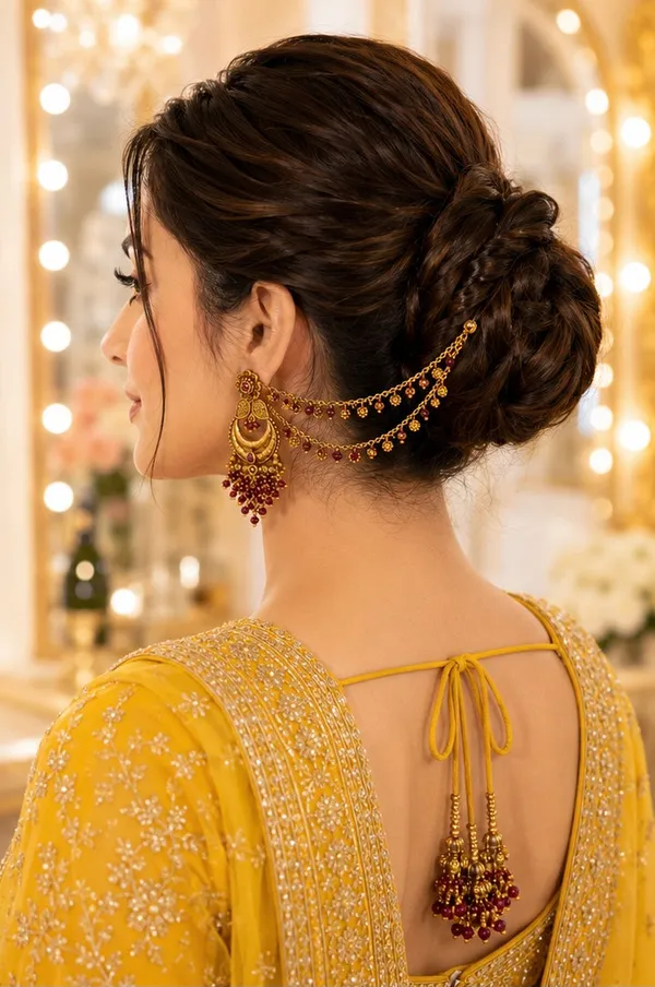 Red_Gold-Plated_Ruby_Chandbali_Hair_Chain_Earrings_For_Women
