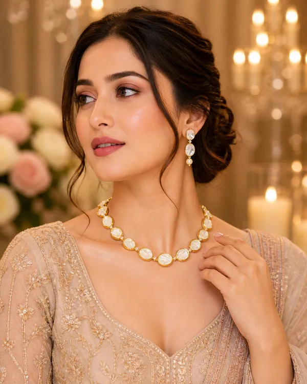 Gold_Polki_Mother-Of-Pearl_Drop_Necklace_Set_For_Women